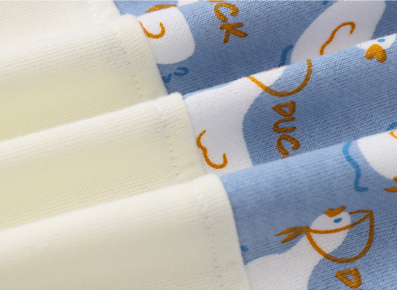Baby Boy Fake Two Pieces Cute Duck Pattern Long Sleeve Romper-kissminis