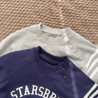 Baby ‘STARSBRUG’ Lines Romper -kissminis