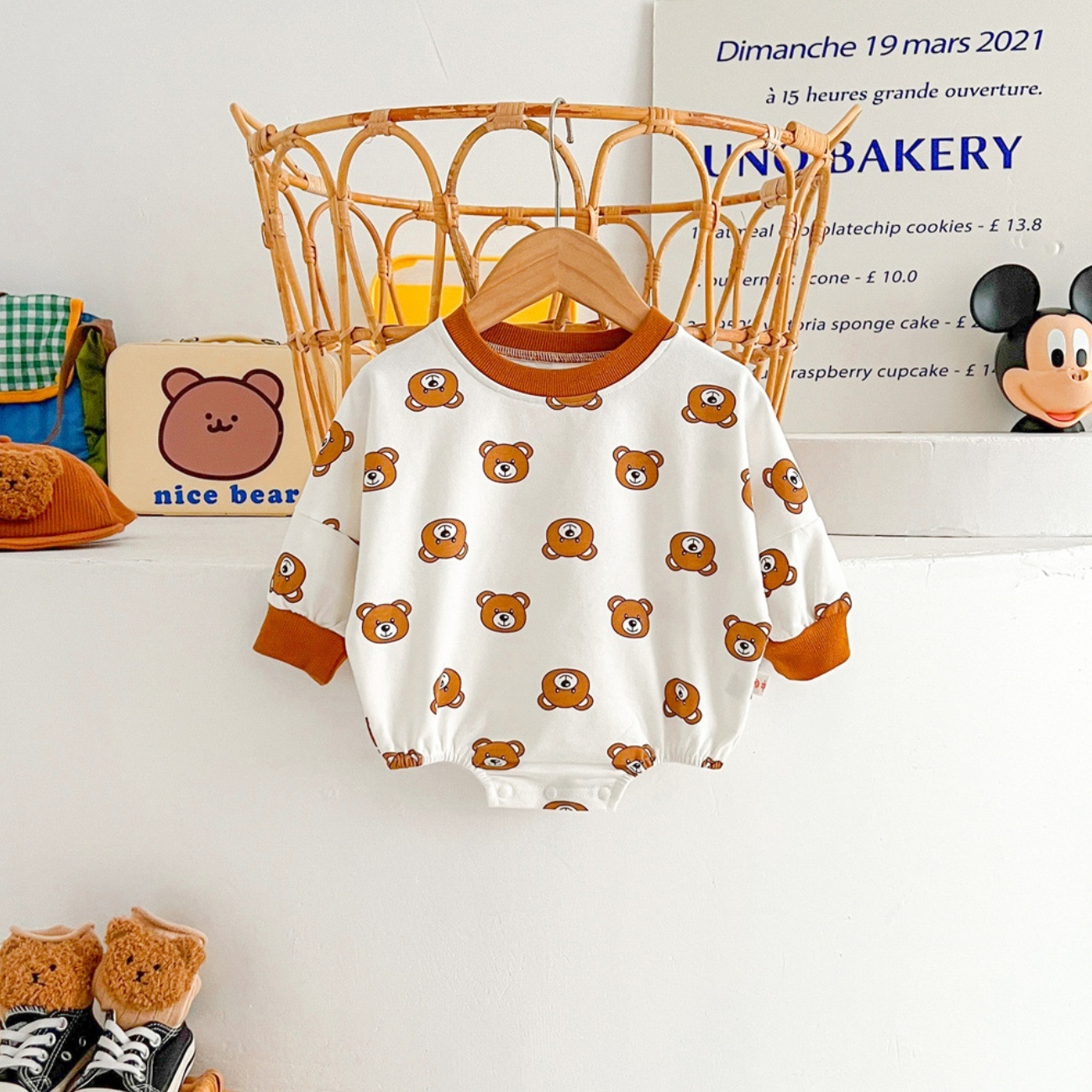 Baby Bears Bodysuit and Bear Hat-kissminis