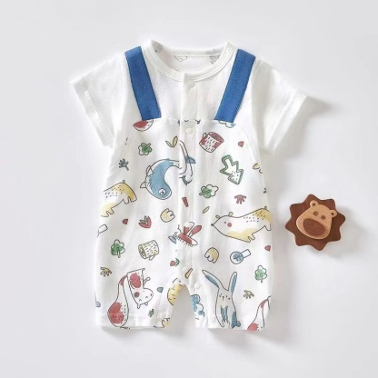 Baby Unisex Seamless Short Sleeve Romper