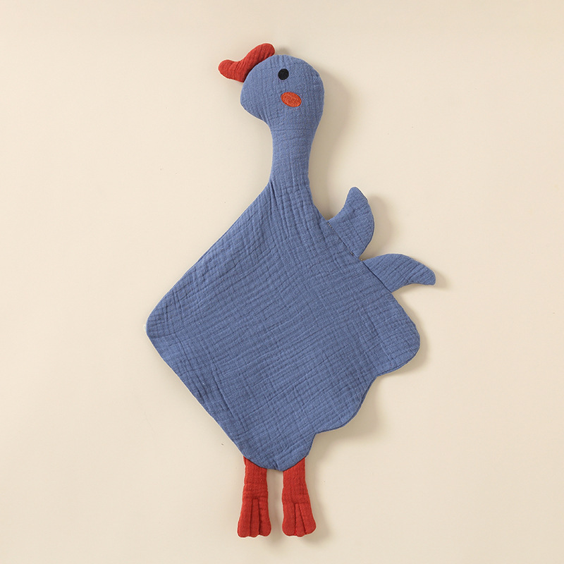 Cotton Gauze Swan Dinosaur Chewable Soothing Doll-kissminis