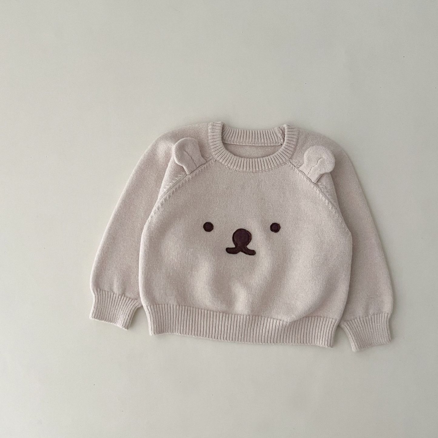 Toddler Boy/Girl Bear/Rabbit Ears Design Knit Sweater-kissminis