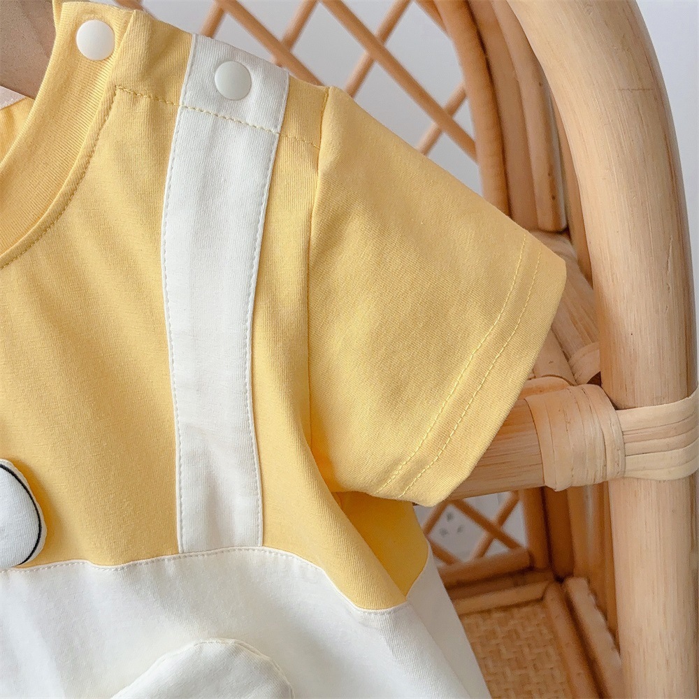 Baby Boy Duck Print Romper-kissminis