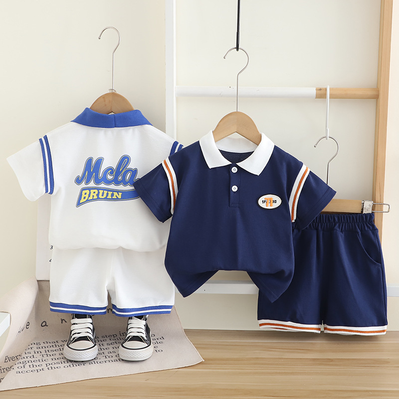 Polo Shirt and Shorts Sports Suit Set