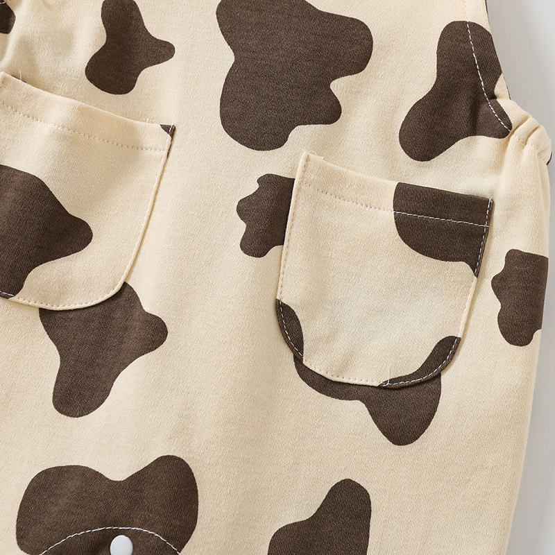 2pcs Baby Yellow T-shirt with Cow Pants Set -kissminis