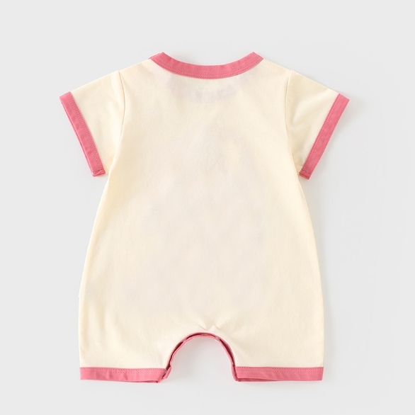 Baby Girl Pink Tree Print Romper-kissminis