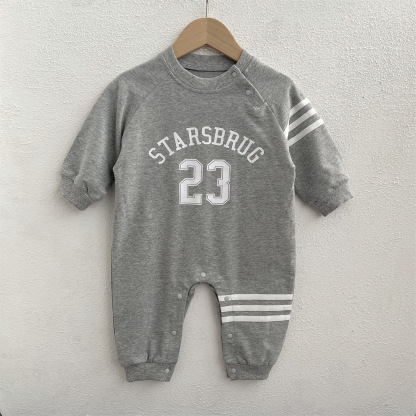 Baby ‘STARSBRUG’ Lines Romper -kissminis