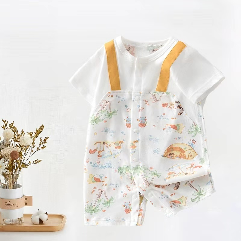 Baby Unisex Seamless Short Sleeve Romper - kissminis
