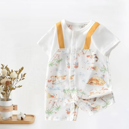 Baby Unisex Seamless Short Sleeve Romper