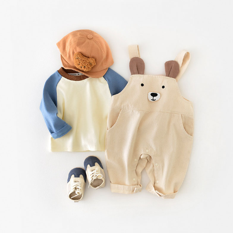 Toddler Boy Cute Bear Two Piece Set-kissminis