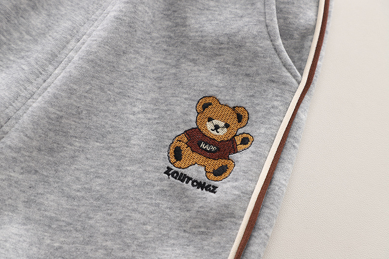 Toddler Boy/Girl Allover Teddy Bear Three-Piece Set-kissminis