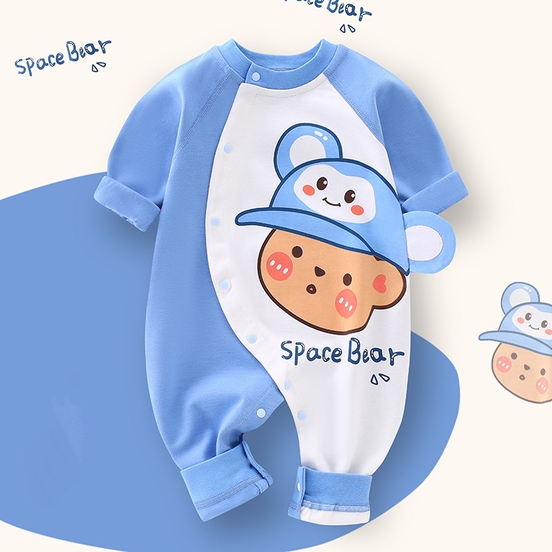 Baby Boy Hat Boy Printed Romper -kissminis