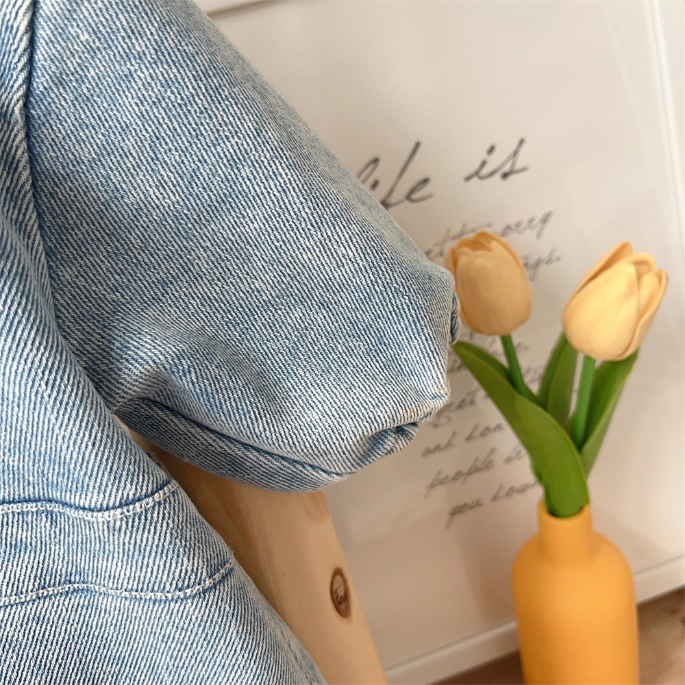 Baby Boy Vintage Denim Romper-kissminis