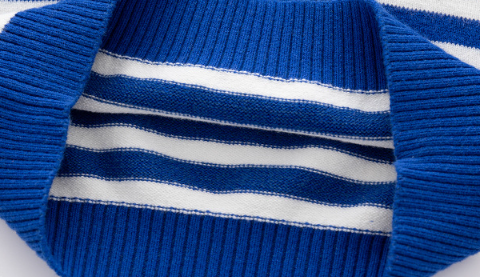Toddler Boy/Girl Cute Bear Print Polo Collar Striped Long Sleeve Sweatshirt-kissminis