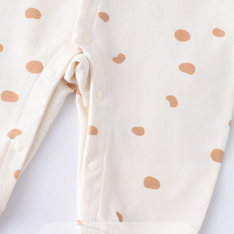 Pure Cotton Bear Pattern Romper-kissminis