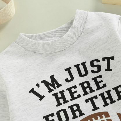 Baby Boy/Girl Baseball Theme Letters Print Long Sleeve Bodysuit-kissminis
