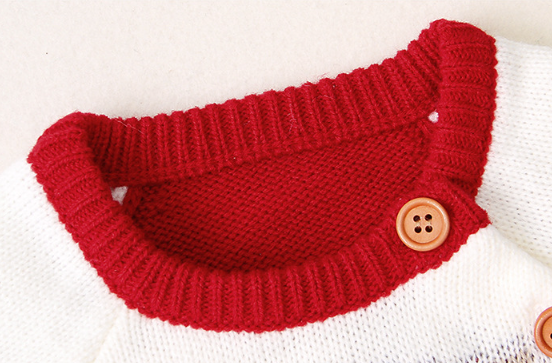 Baby Boy/Girl Christmas Style Cute Elk Pattern Long Sleeve Knitted Sweater-kissminis