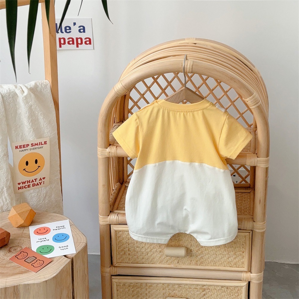 Baby Boy Duck Print Romper-kissminis
