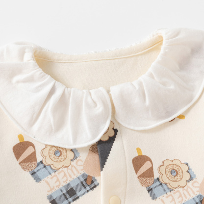 Newborn Baby Ice Cream Cake Romper