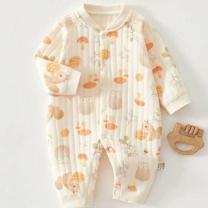 Baby Boy/Girl Cartoon Animal Pattern Romper