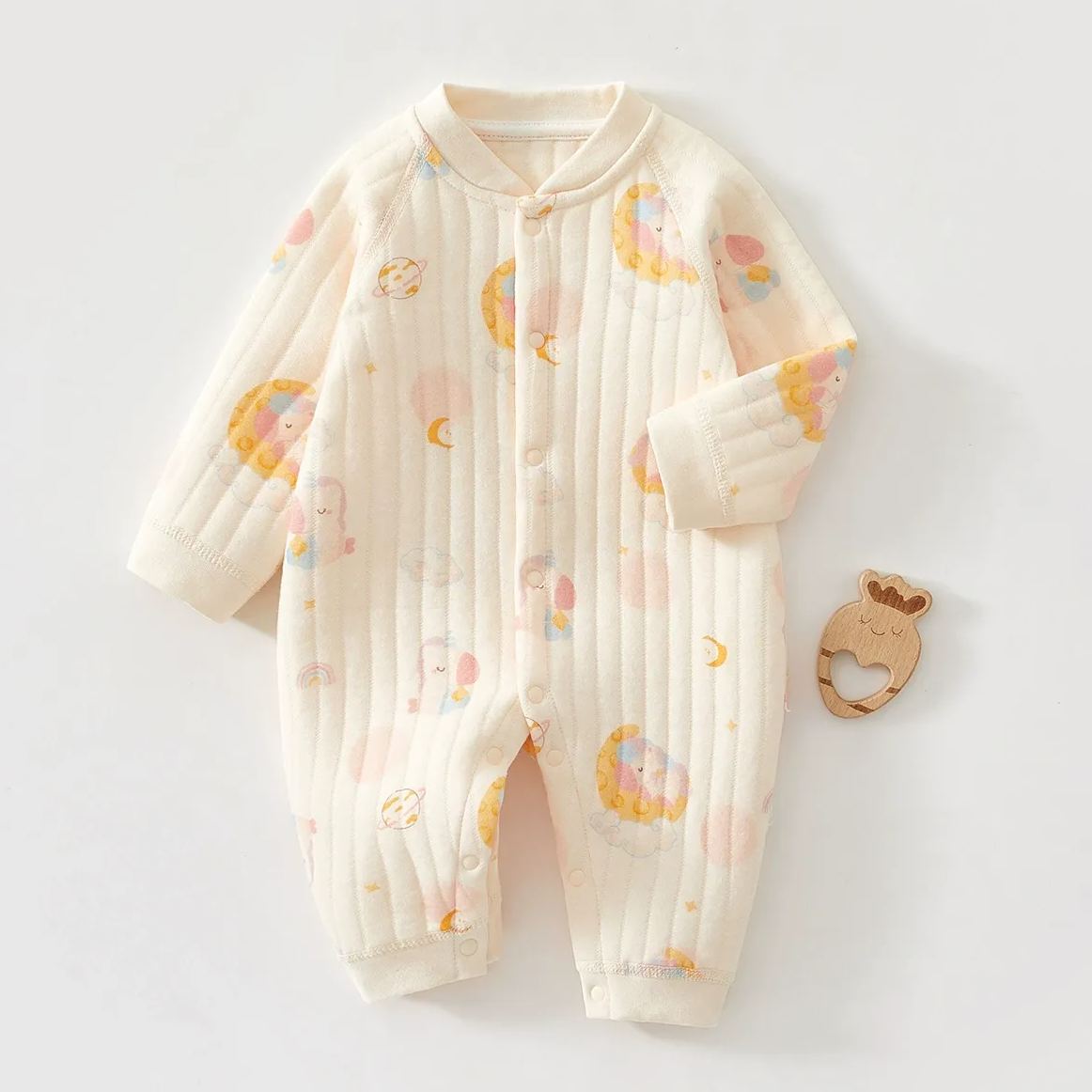 Baby Boy/Girl Cartoon Animal Pattern Romper