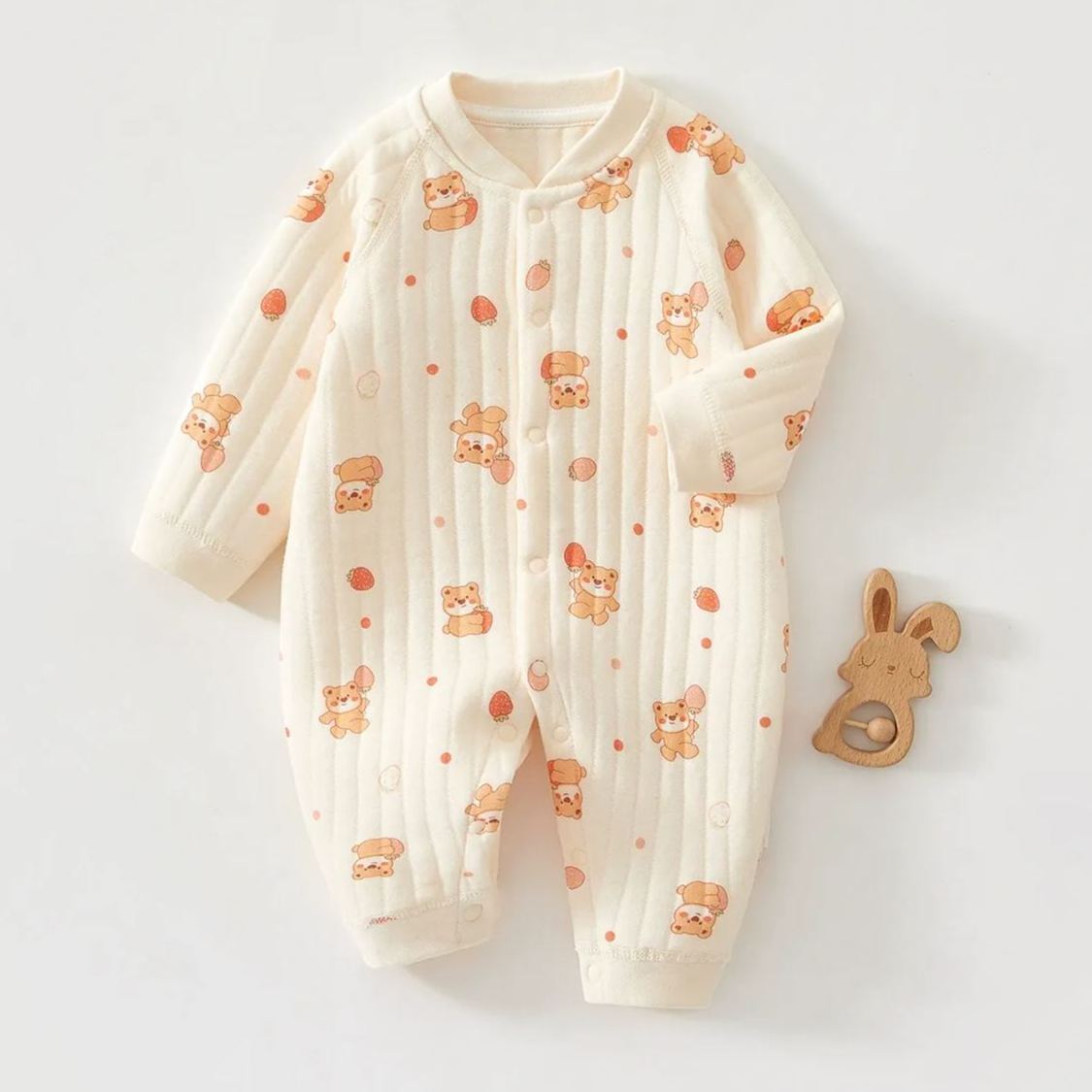 Baby Boy/Girl Cartoon Animal Pattern Romper