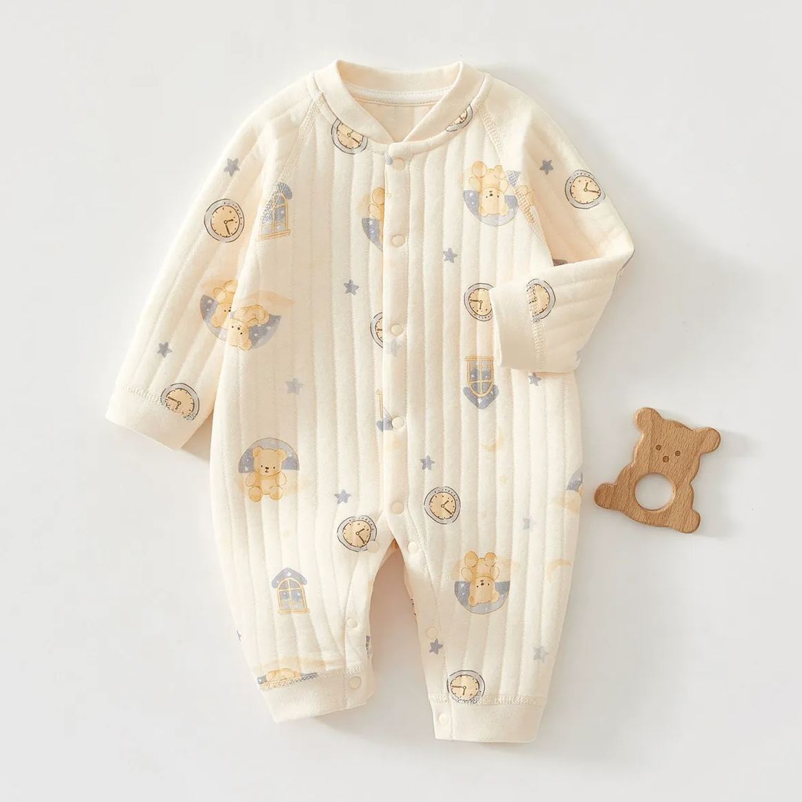 Baby Boy/Girl Cartoon Animal Pattern Romper