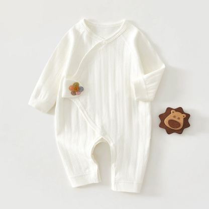 Baby Boy/Girl Petal-Patterned Romper