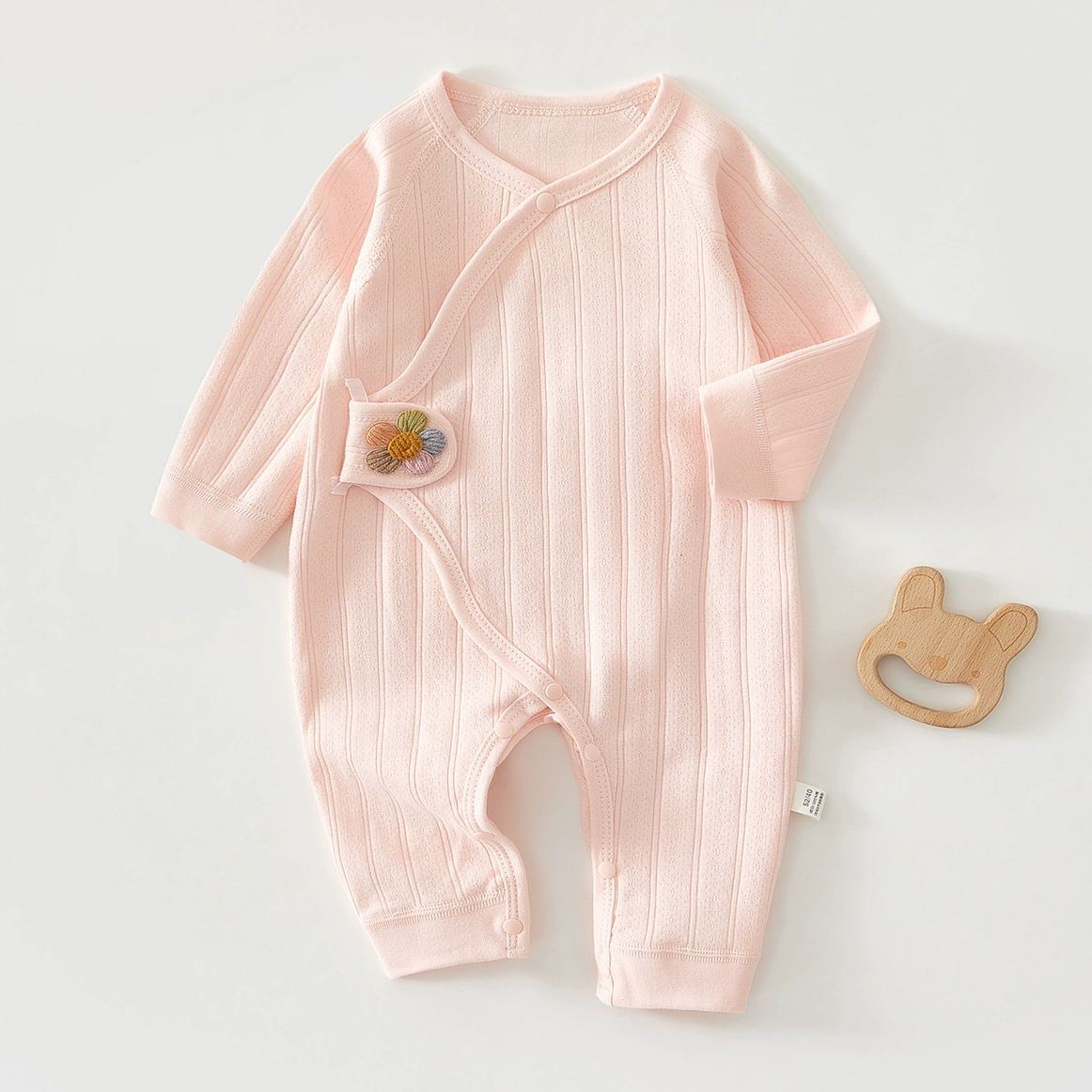 Baby Boy/Girl Petal-Patterned Romper