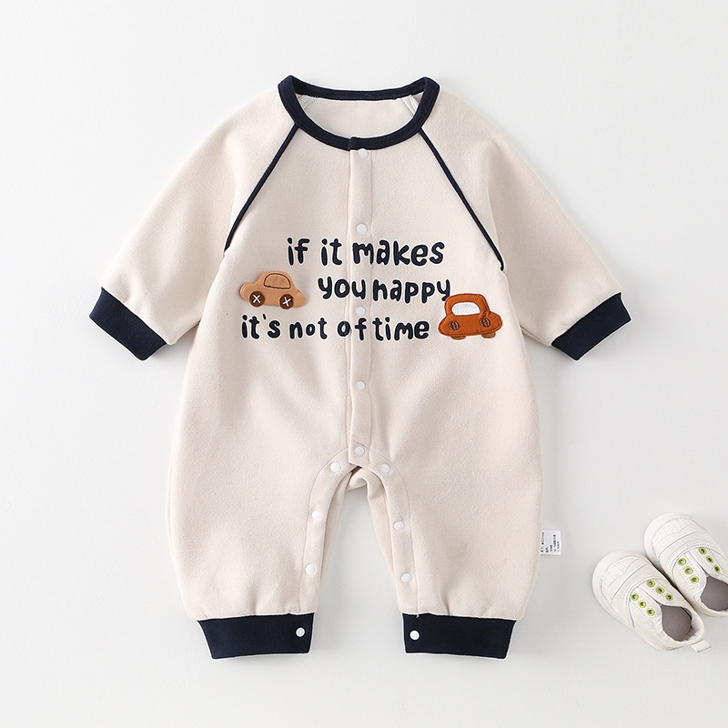 Baby Boy Korean Style Long Sleeve Romper