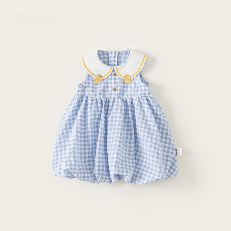 Baby Girl Plaid Sleeveless Dress