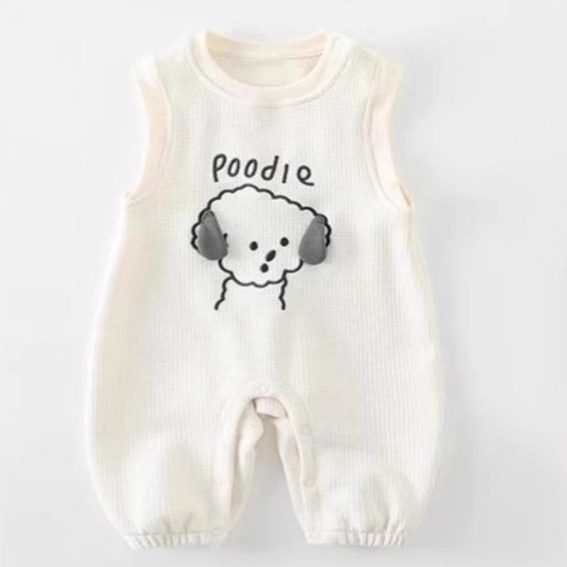 Baby Boy Cartoon Suspenders Long Sleeve Romper Set
