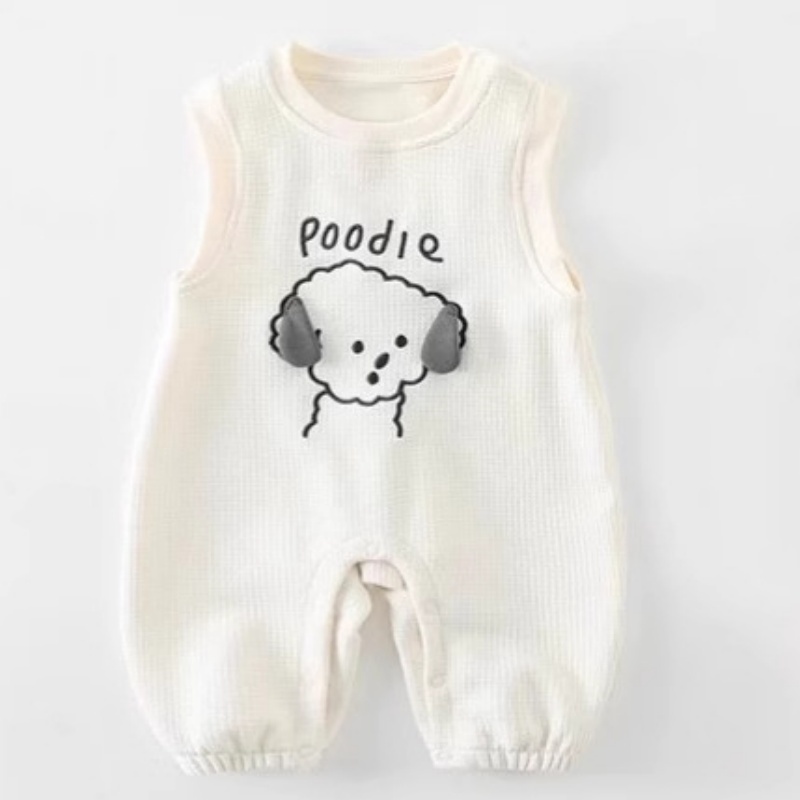 Baby Boy Cartoon Suspenders Long Sleeve Romper Set