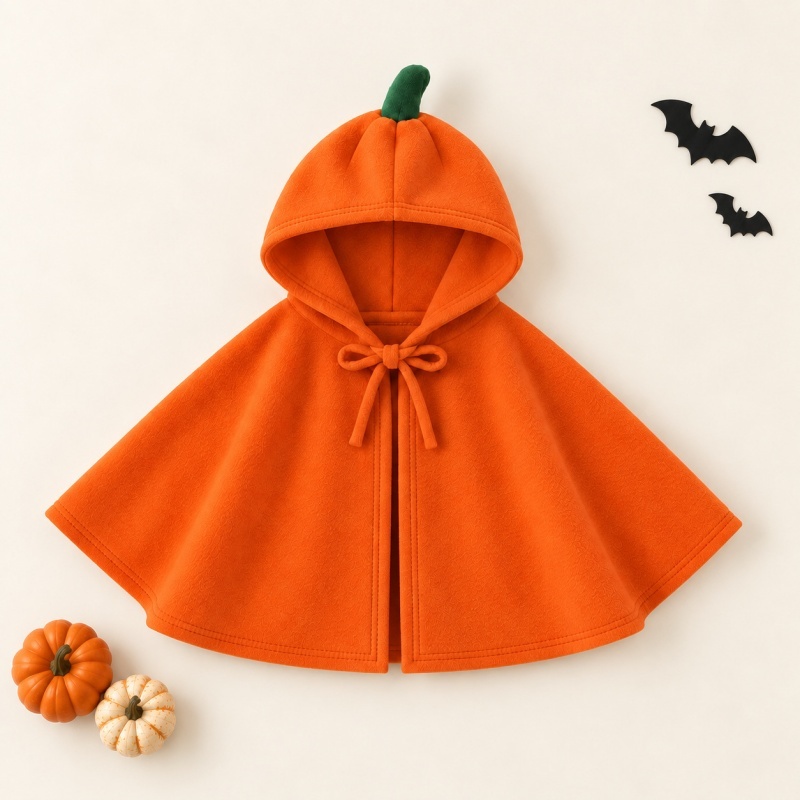 Halloween Cartoon Warm Baby Cape Poncho