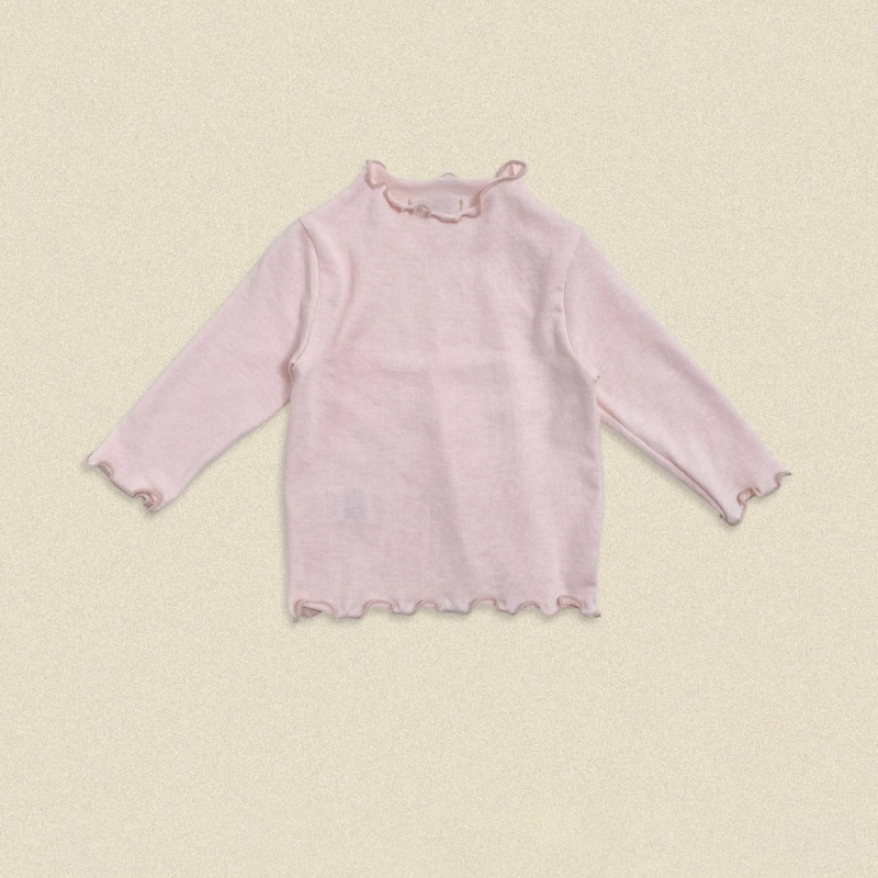 Solid Round Neck Kids Long Sleeve Tee - kissminis