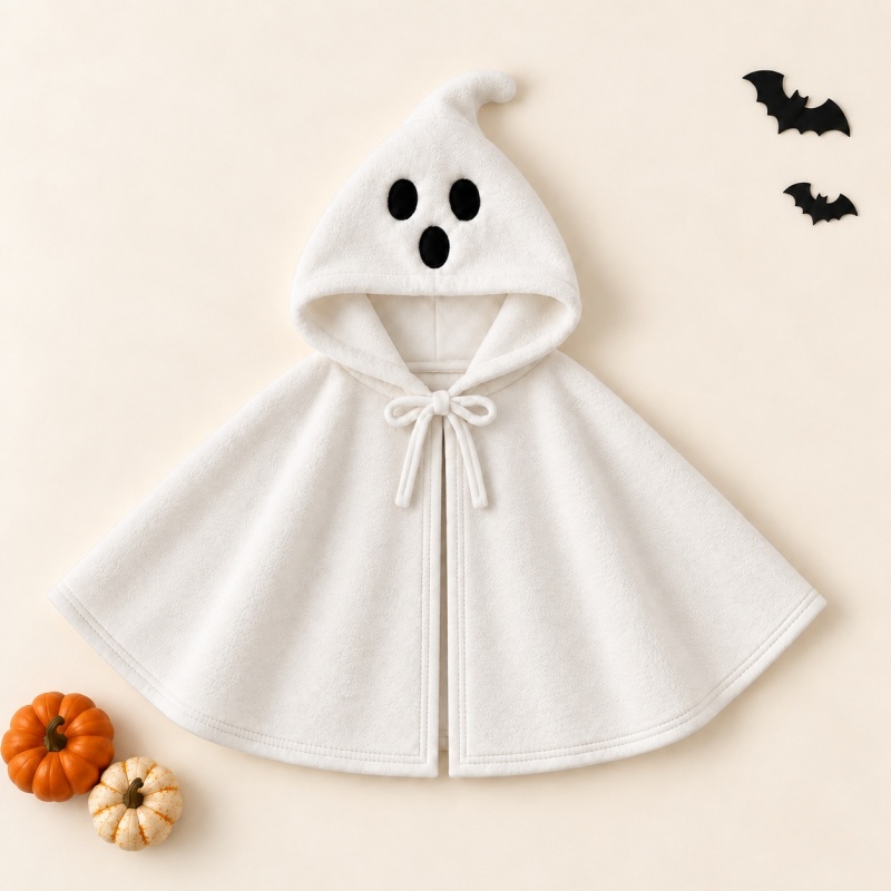 Halloween Cartoon Warm Baby Cape Poncho