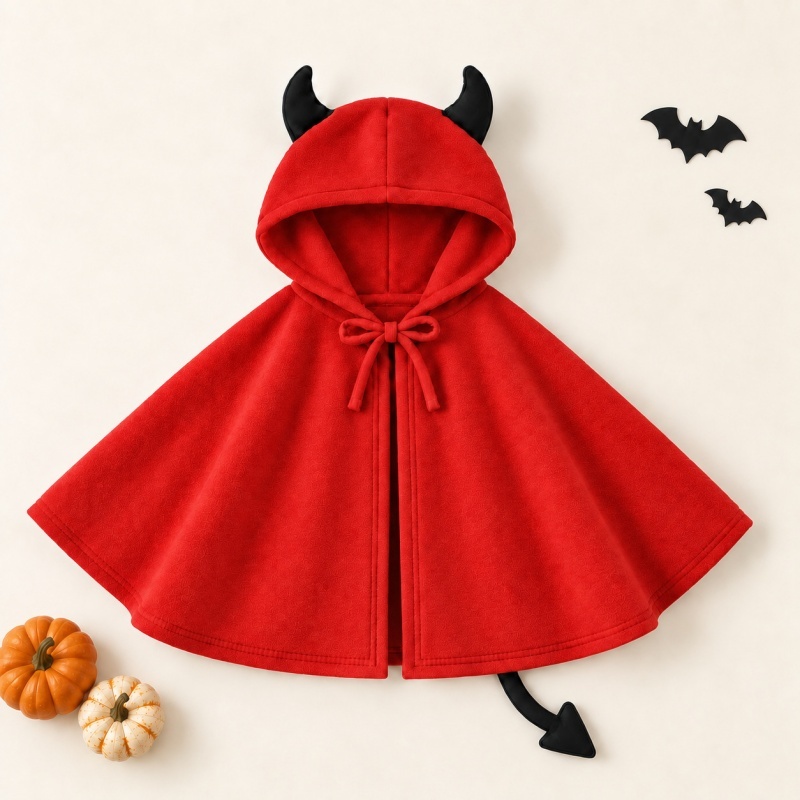 Halloween Cartoon Warm Baby Cape Poncho