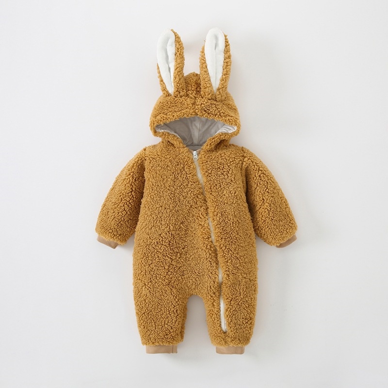 Baby Rabbit Ears Hooded Romper
