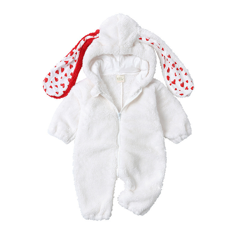 Bunny Plush Christmas Baby Romper Outfit - kissminis