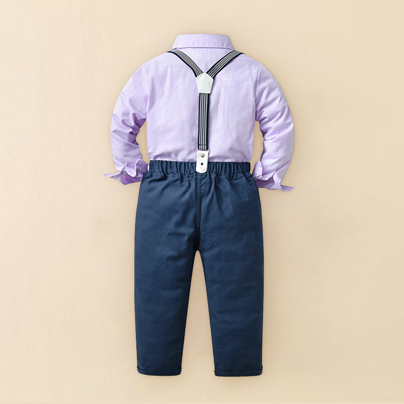 2pcs Baby Boys British Style Suspenders Set