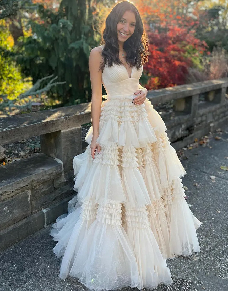 Sexy Daffodil A-Line Doric Sweetheart Long Prom Dress