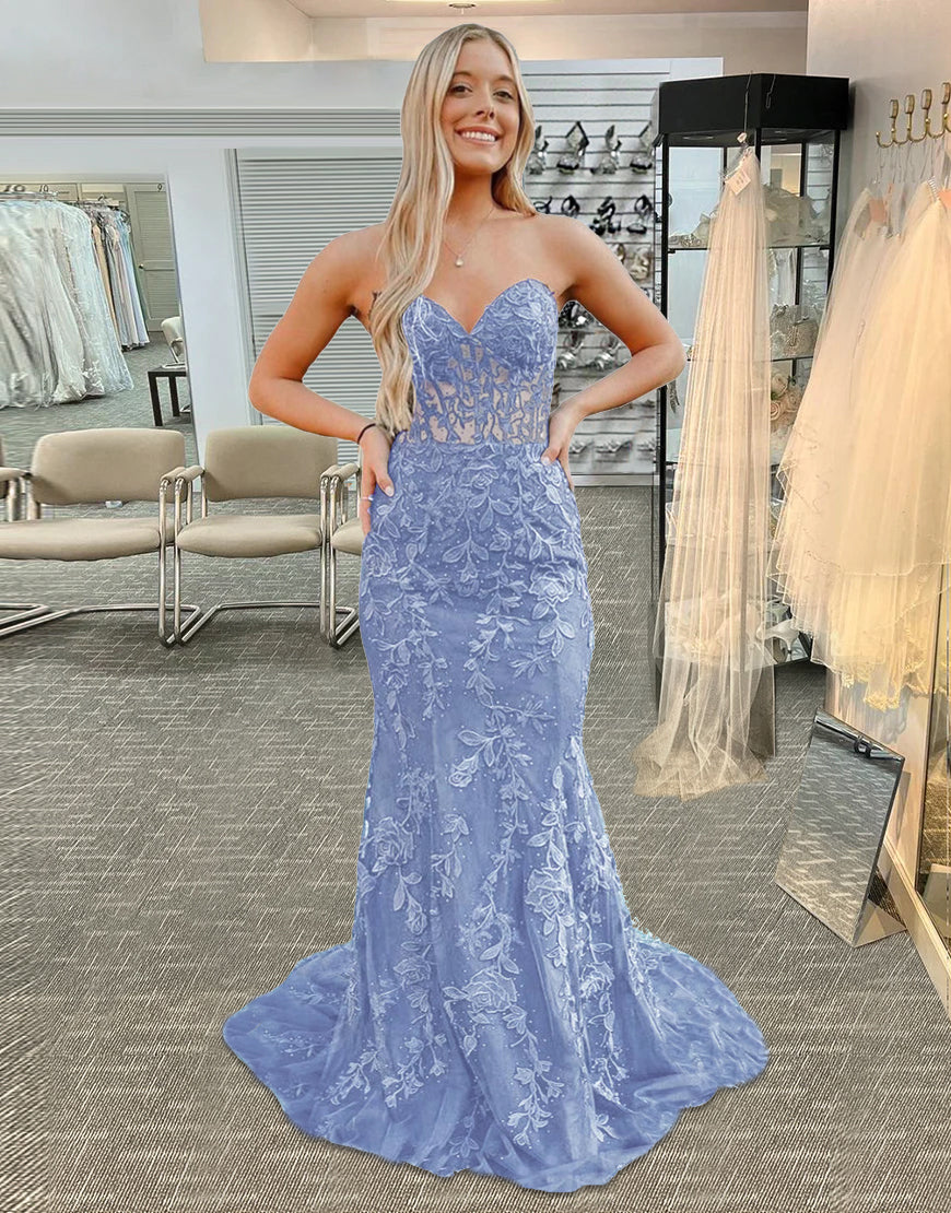 Mermaid Elegant Lace Sweetheart Prom Dress