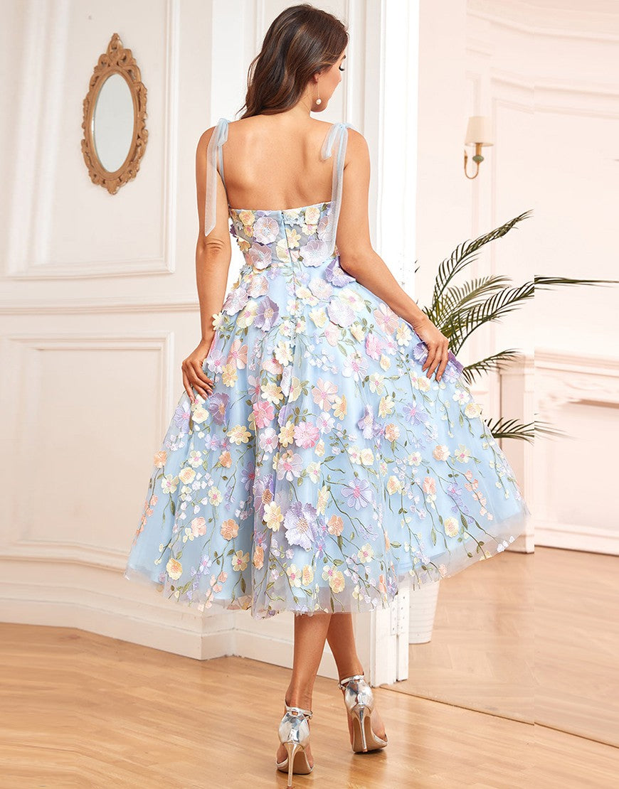 DaisyProm Woman Charming A-Line Tea Length Party Dress With