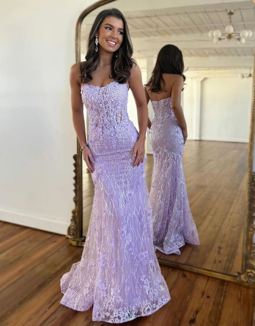 Gorgeous Mermaid Strapless Prom Dress With Beading