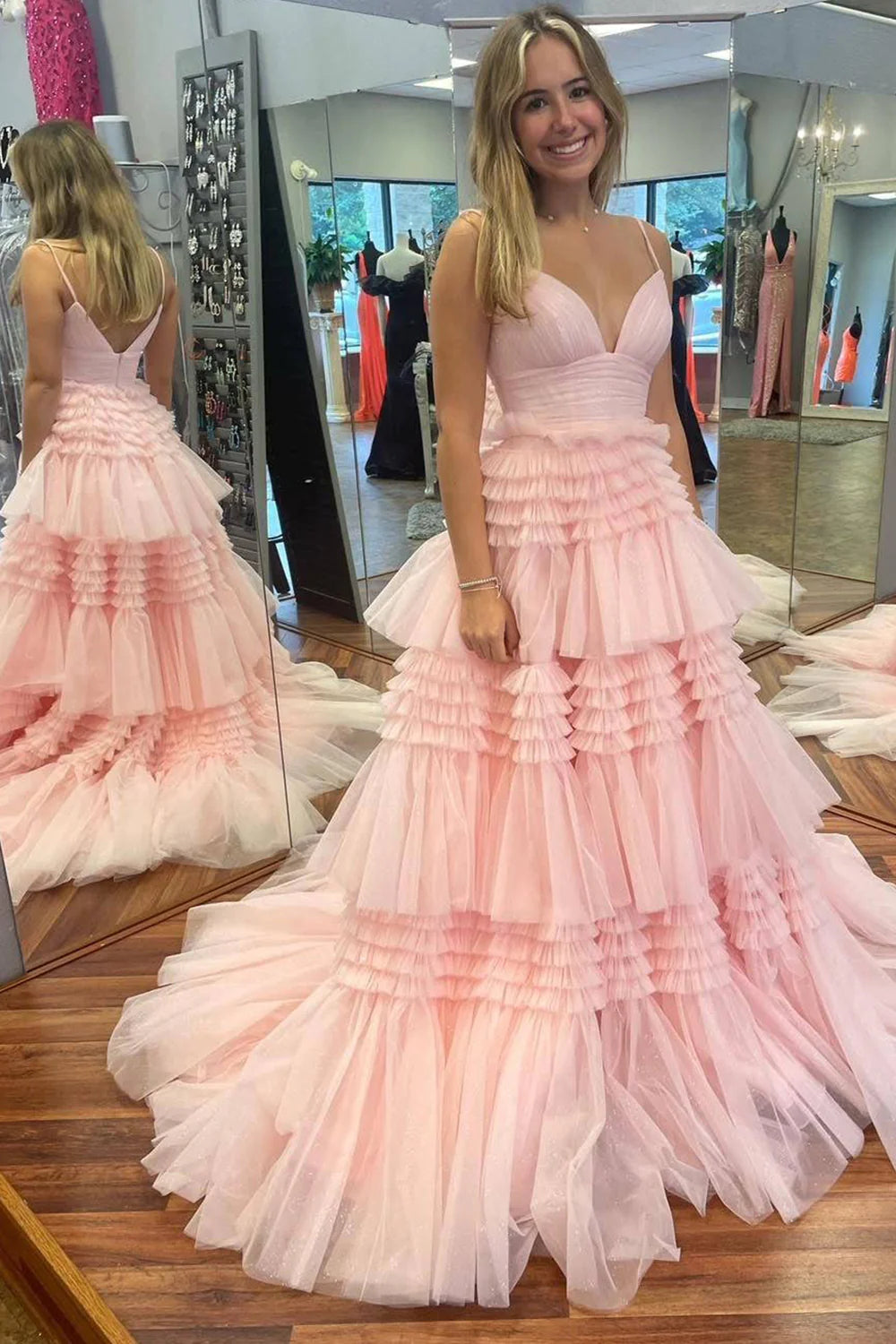 Sexy Daffodil A-Line Doric Sweetheart Long Prom Dress