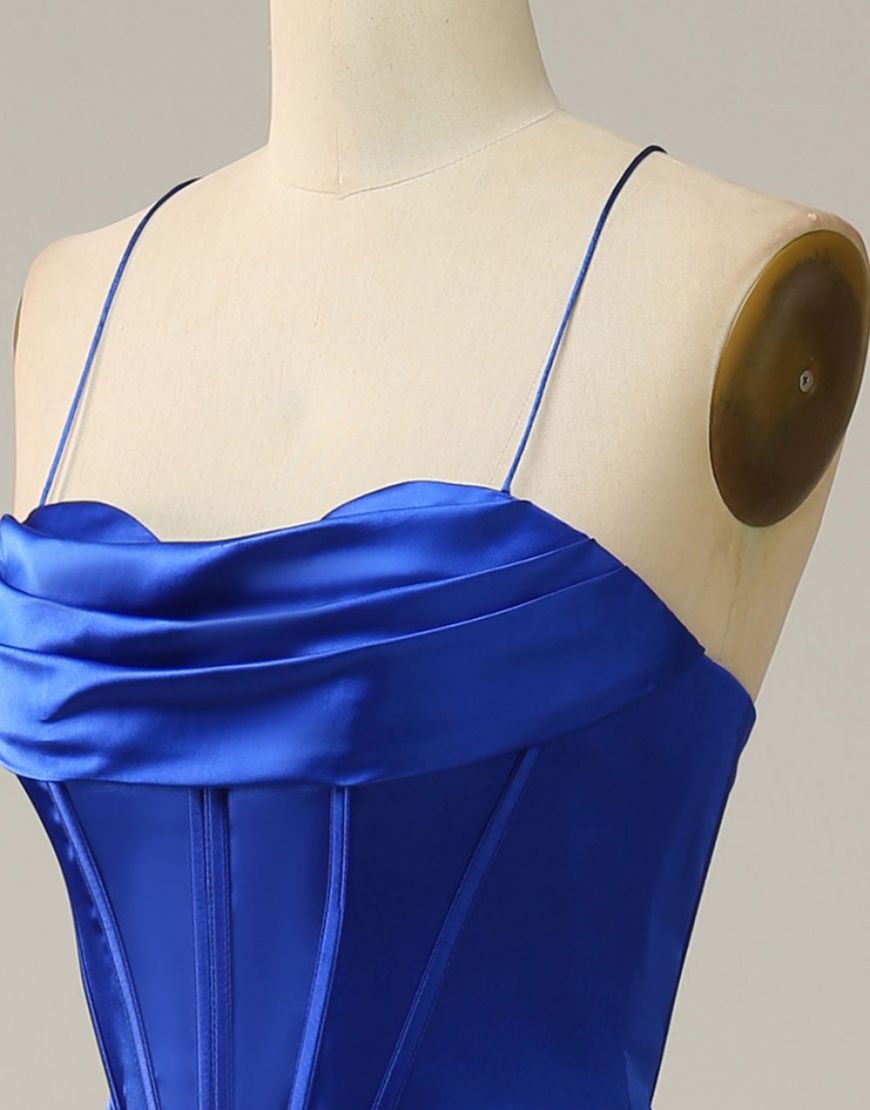 Sexy Mermaid Spaghetti Straps Prom Dress With Split