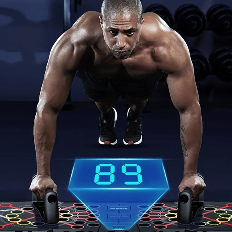 Multifunktionaler Liegestützständer mit AI-Chip