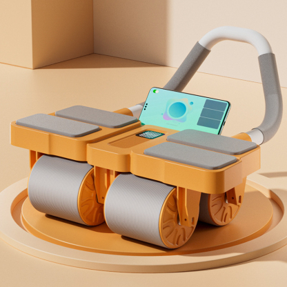 Vier Runden automatisches Rebound-Bauchstraffungs- und Curling-Bauchmuskel-Fitnessrad