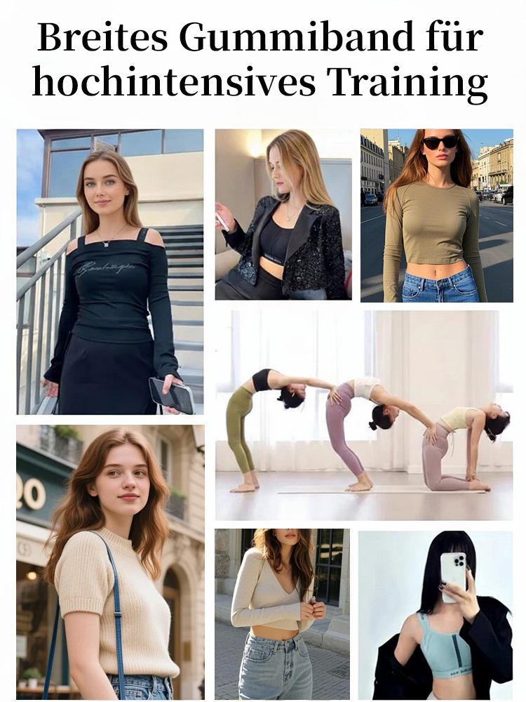 【Für vollere Oberweiten】Schlank machender, stoßdämpfender, leichter Sport-BH