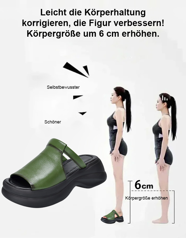 Sommerliche Plateau-Plateau-Fischmaul-Hausschuhe